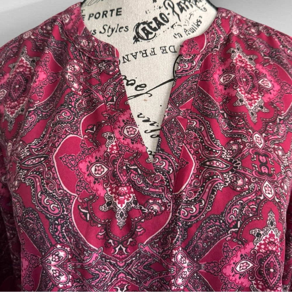 Maurices Paisley Popover Blouse